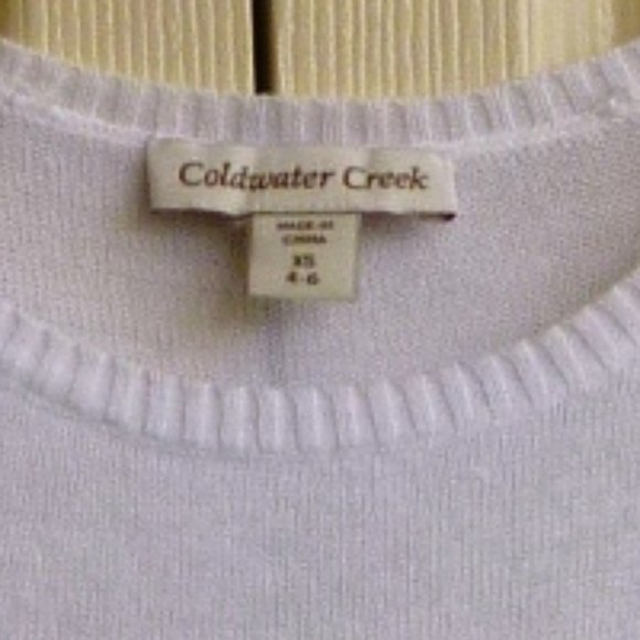 Cold Water Creek: White Dolmen Sleeve Light S - Picture 9 of 9